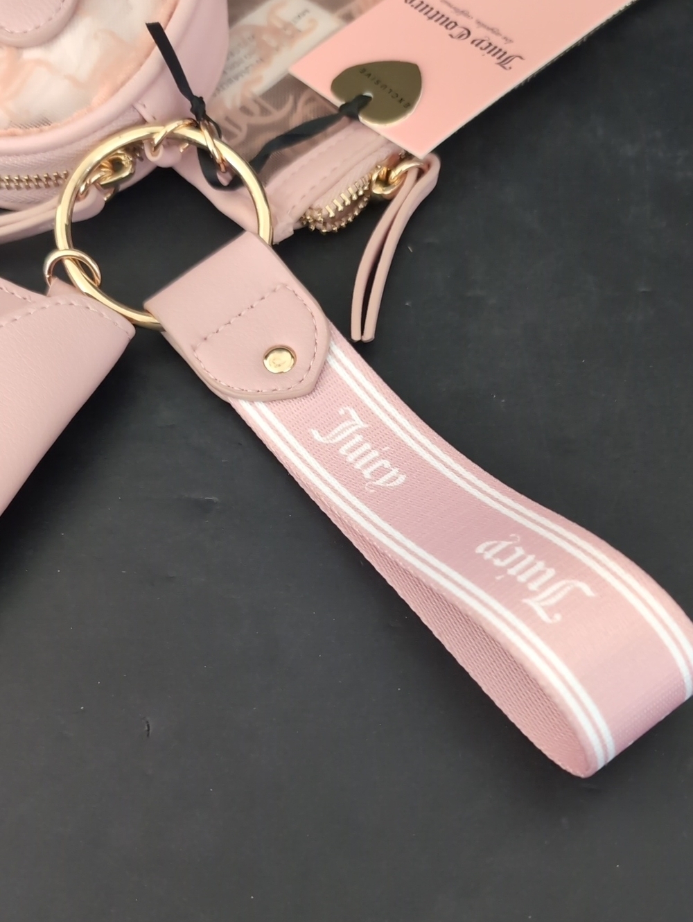 NWT, Juicy Couture Light Pink 3 Piece Coin Purse Wristlet Set. - Picture 4 of 6